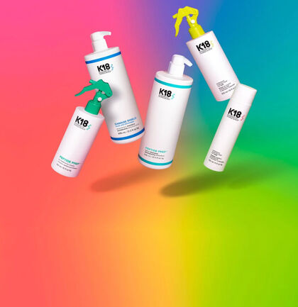 K18 : des soins con&ccedil;us pour r&eacute;parer et renforcer les cheveux en profondeur.