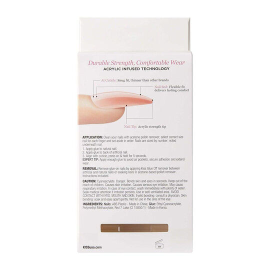 Faux ongles Long Lenght Acrylic Natural
