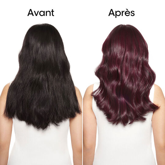 Coloration sans ammoniaque Inoa 4.26 châtain irisé rouge
