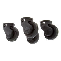 Valise trolley souple noire