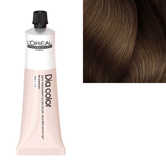 Coloration ton sur ton Dia Color 7.13 blond cendr&eacute; dor&eacute;