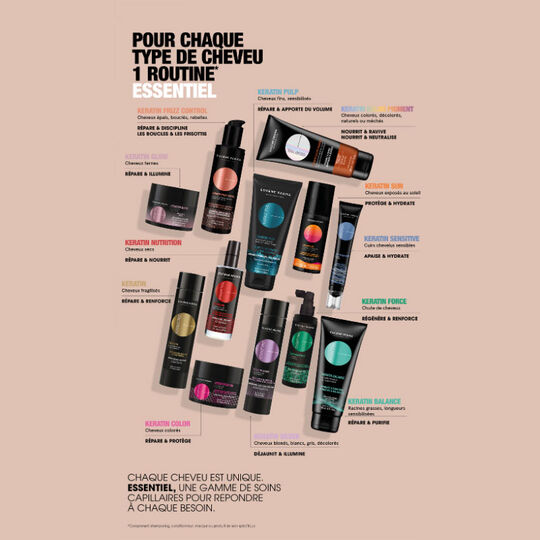 Shampooing volumateur Essentiel Keratin Pulp format voyage 100ml