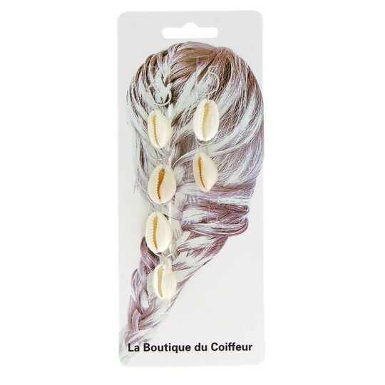 Anneaux m&eacute;tal pour tresses coquillage