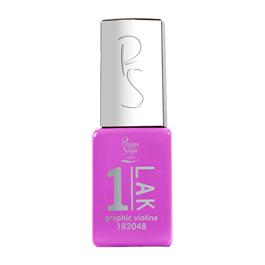 1-LAK vernis semi-permanent 3 en 1 graphic violine