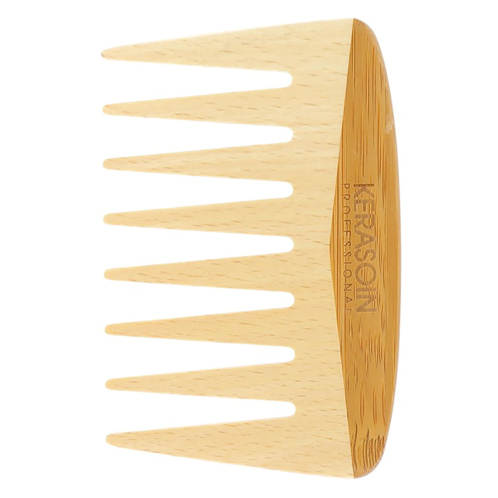 Peigne &agrave; dents larges en bois de h&ecirc;tre 10 cm