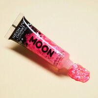 Gel néon à grosses paillettes Moon Glow rose vif