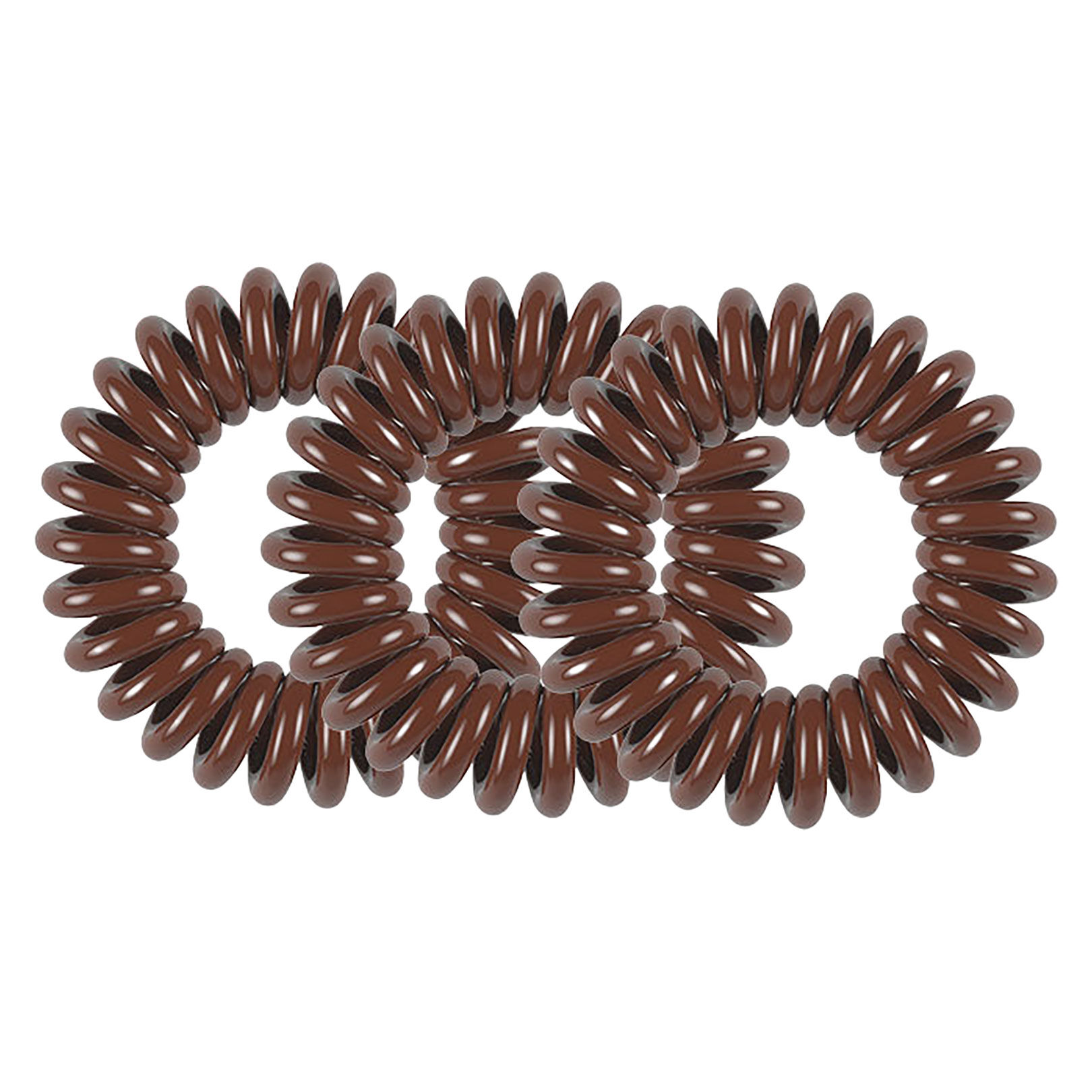 3 &Eacute;lastiques spirales Original pretzel brown