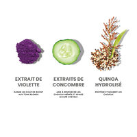 Routine cheveux blonds