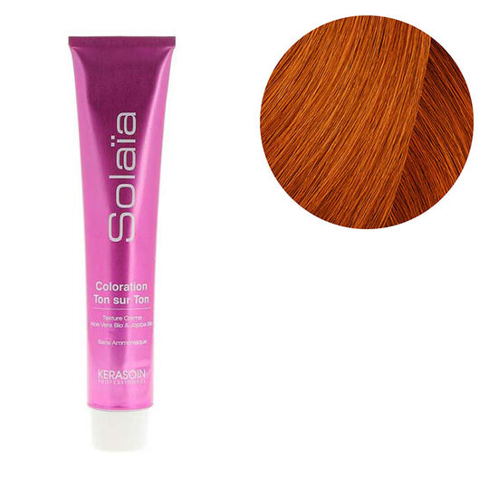 Coloration ton sur ton Solaïa 7.43 blond cuivré doré