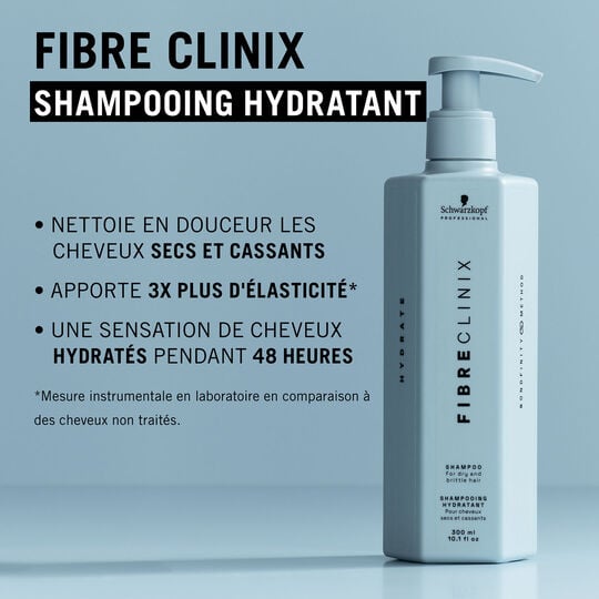 Shampooing hydratant Fibre Clinix