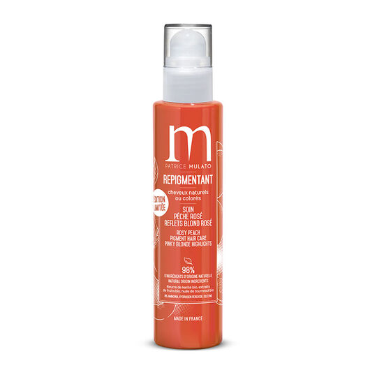 Soin repigmentant cheveux naturels ou colorés pêche rosé