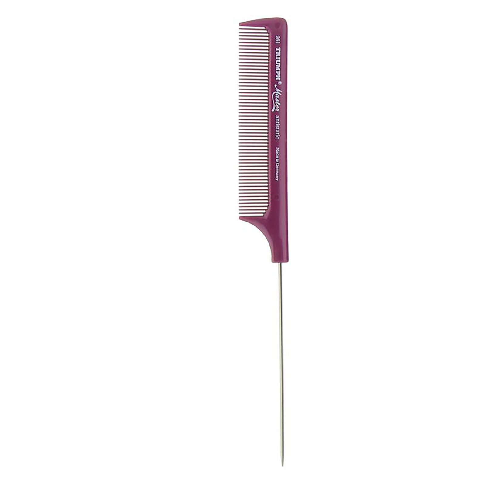 Peigne &agrave; queue m&eacute;tal T261 Lilas
