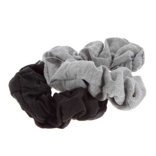 Chouchou tissus noir et gris