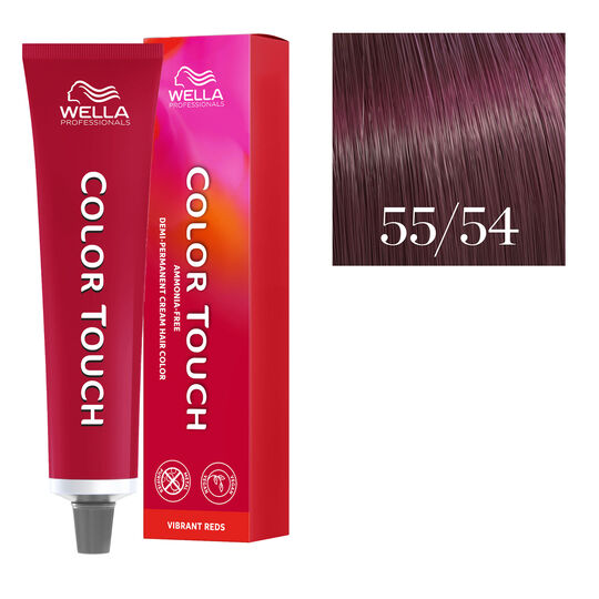 Coloration semi-permanente Color Touch 55/54 ch&acirc;tain clair acajou cuivr&eacute; intense