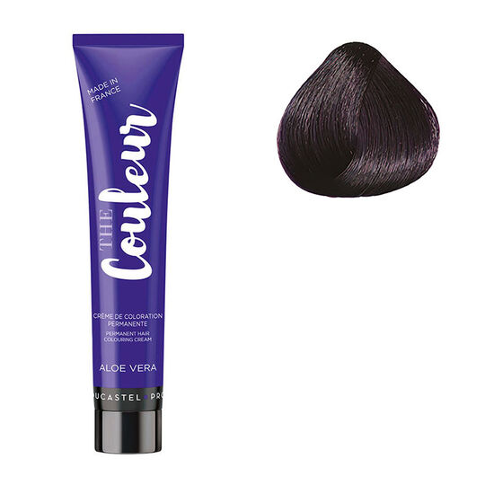 Coloration permanente The Couleur 3.66 châtain foncé violine profond