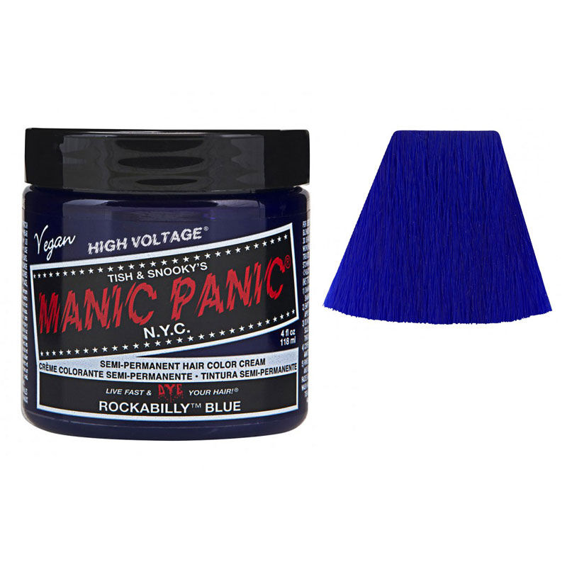 Coloration semi-permanente rockabilly blue