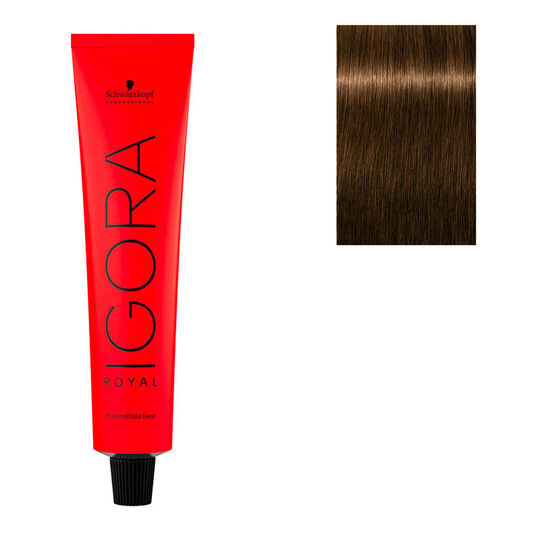 Coloration permanente Igora Royal 5-5 châtain clair doré