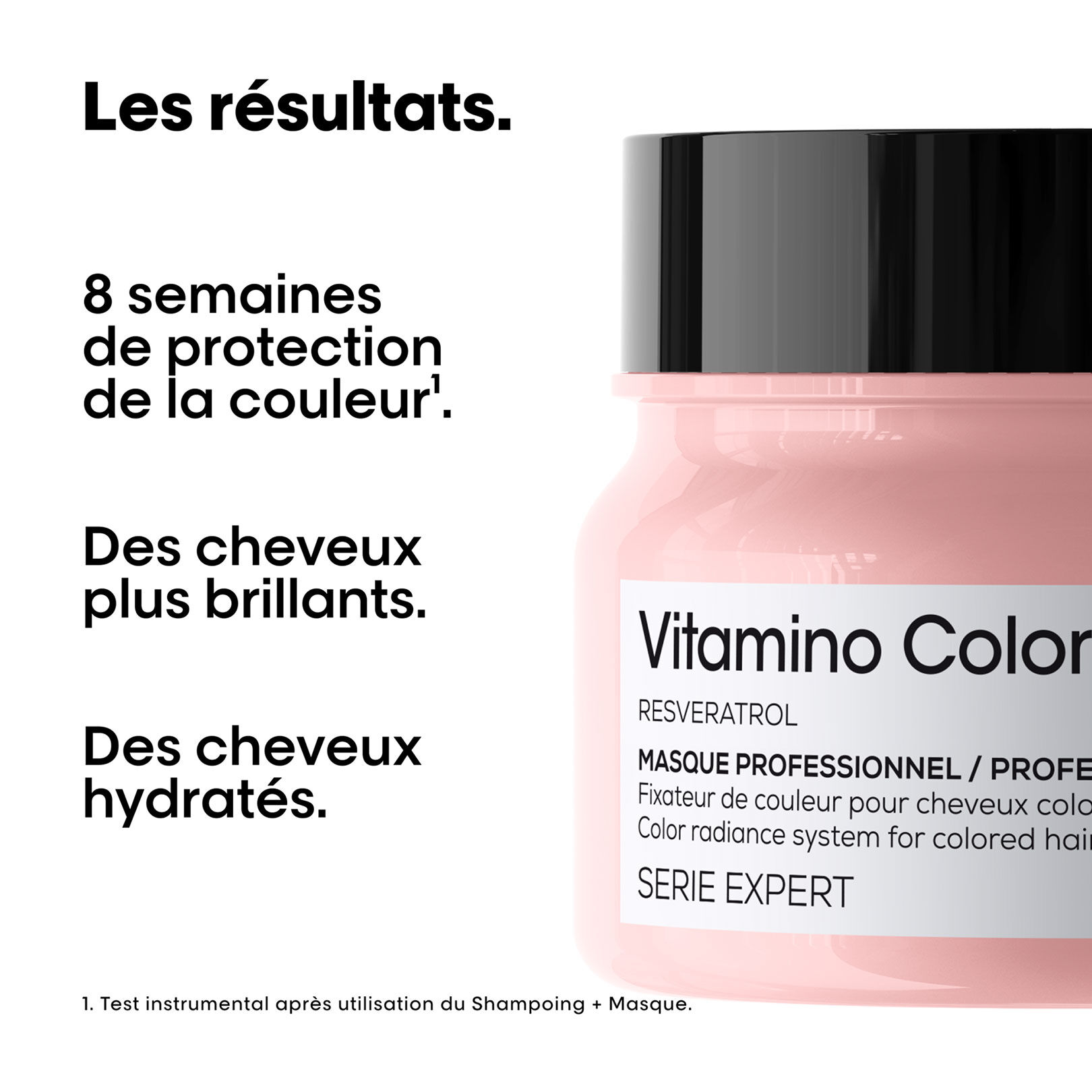 Masque cheveux color&eacute;s Vitamino Color 250 ml