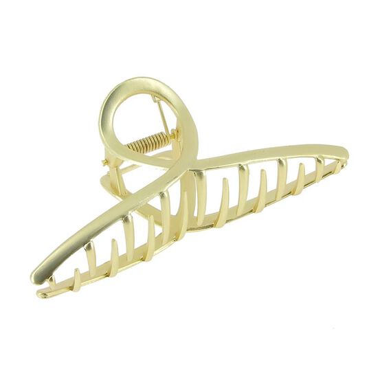 Pince croco m&eacute;tallique infini dor&eacute; mat