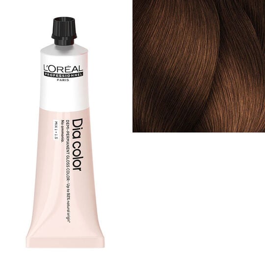 Coloration ton sur ton Dia Color 6.84 blond fonc&eacute; mocca cuivr&eacute;