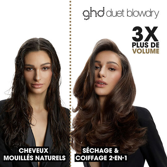Brosse soufflante 2-en-1 Duet Blowdry noir