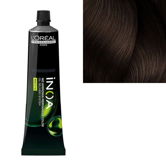 Coloration sans ammoniaque Inoa 6.8 blond fonc&eacute; mocca