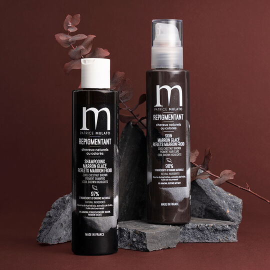 Shampooing repigmentant cheveux naturels ou colorés marron glacé