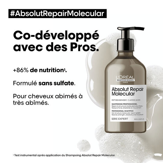 Shampooing réparateur Absolut Repair Molecular 500ml