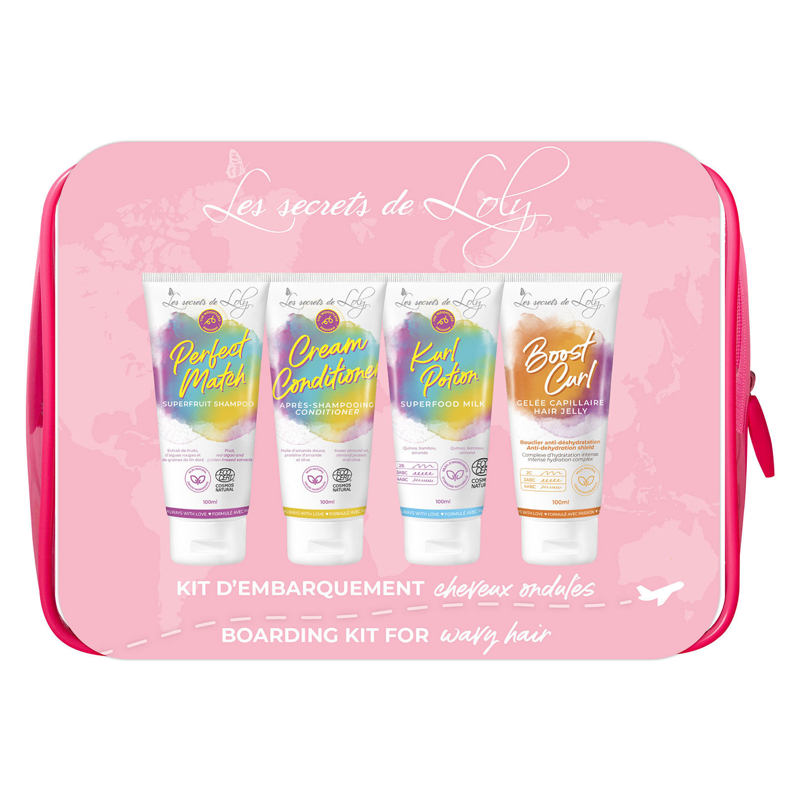 Kit d'embarquement cheveux ondul&eacute;s