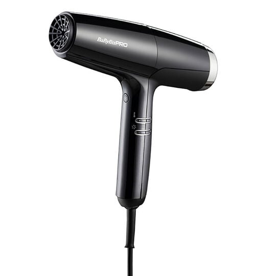 S&egrave;che cheveux Falco noir et argent
