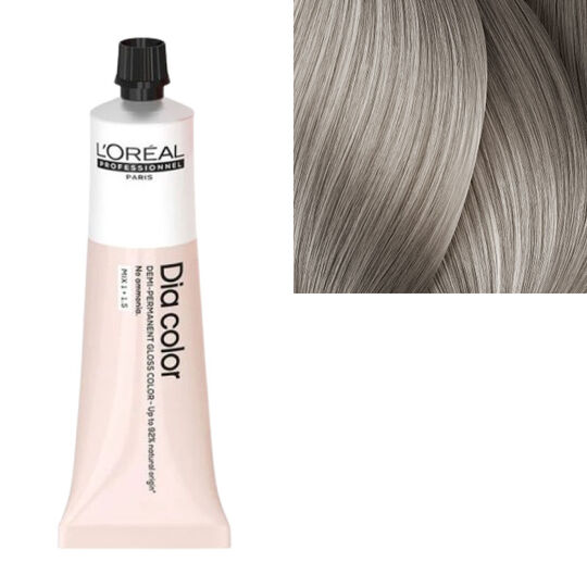 Coloration ton sur ton Dia Color 9.1 blond très clair cendré