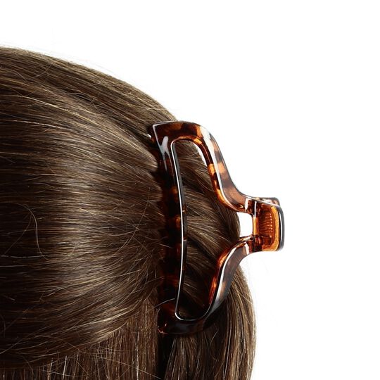 Pince à cheveux ajourée écaille