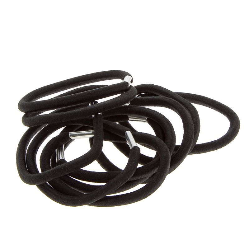 Elastiques m&eacute;tal noirs X 10
