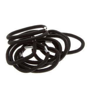 Elastiques m&eacute;tal noirs X 10