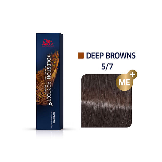 Coloration permanente Koleston Perfect Me+ 5/7 châtain clair marron