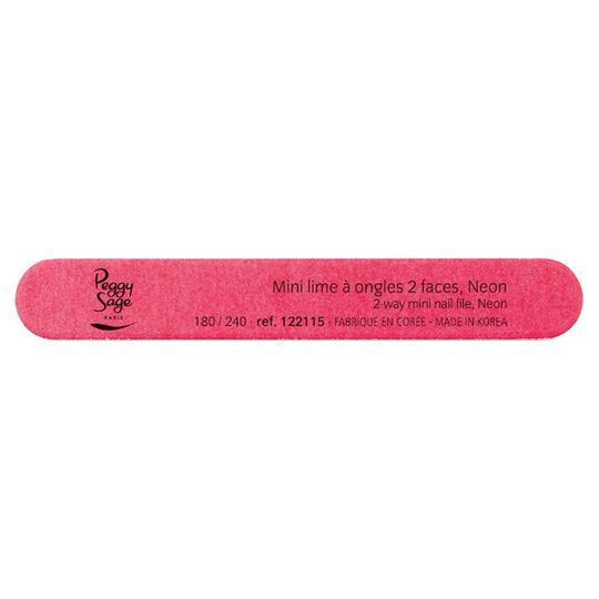 Mini lime à ongles néon ongles naturels 180/240 pink