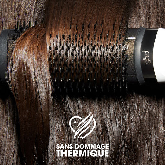 Brosse soufflante 2-en-1 Duet Blowdry blanc
