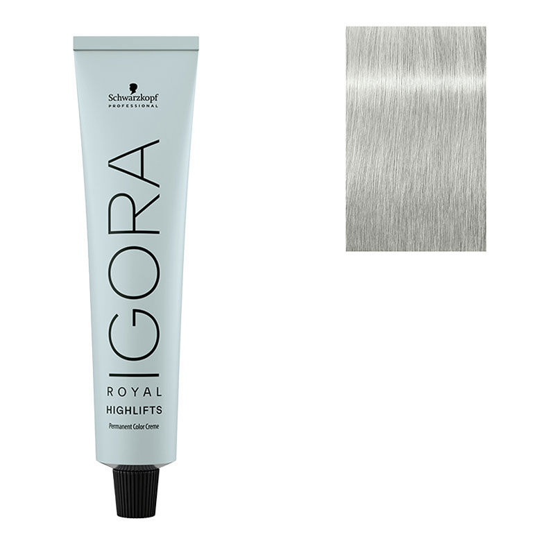 Coloration permanente Igora Royal 10-21 blond tr&egrave;s tr&egrave;s clair iris&eacute; cendr&eacute;