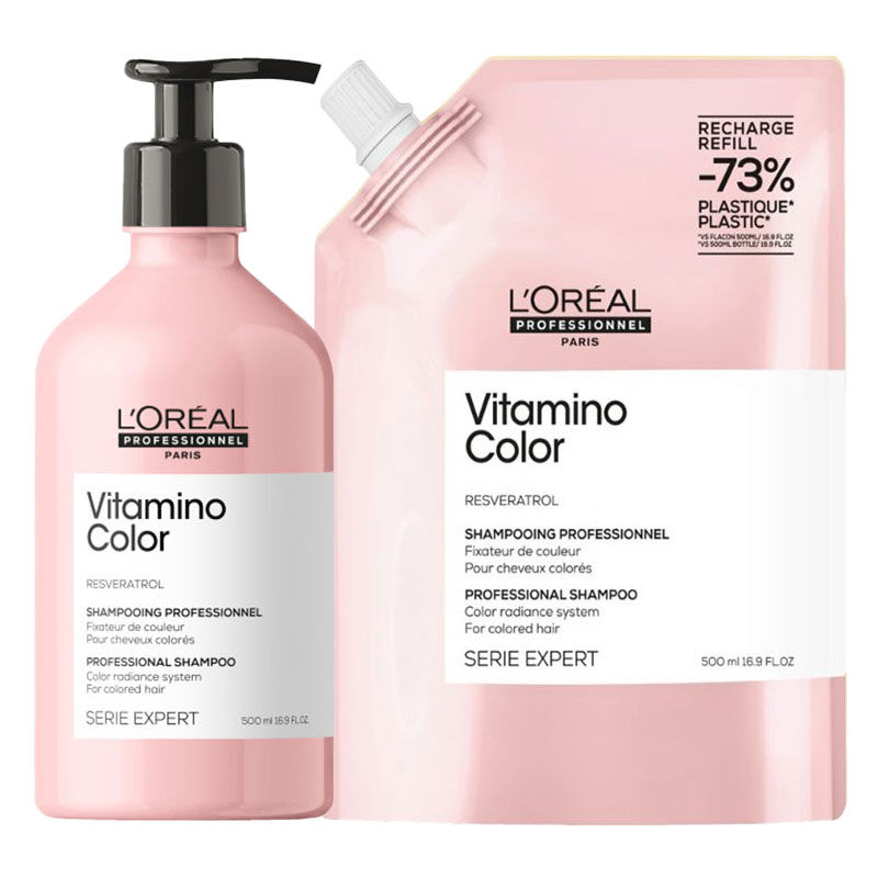 Duo recharge Vitamino Color + shampooing 500ml