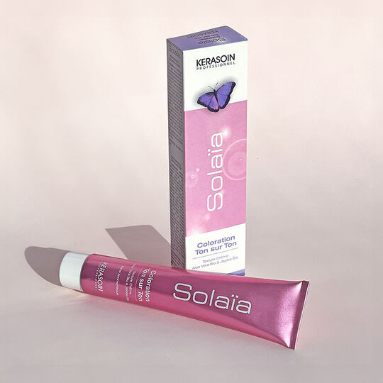 Coloration ton sur ton Solaïa 7.3 blond doré