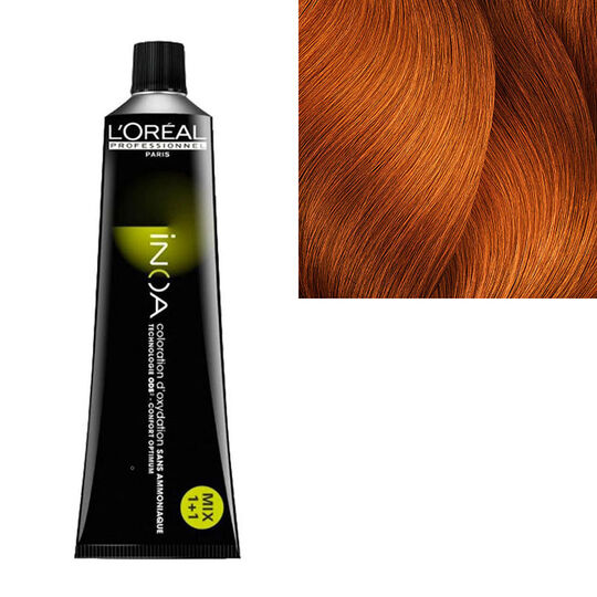 Inoa Coloration sans ammoniaque 7.43 blond cuivré doré