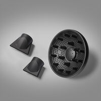 Sèche cheveux Falco gris métallisé et or