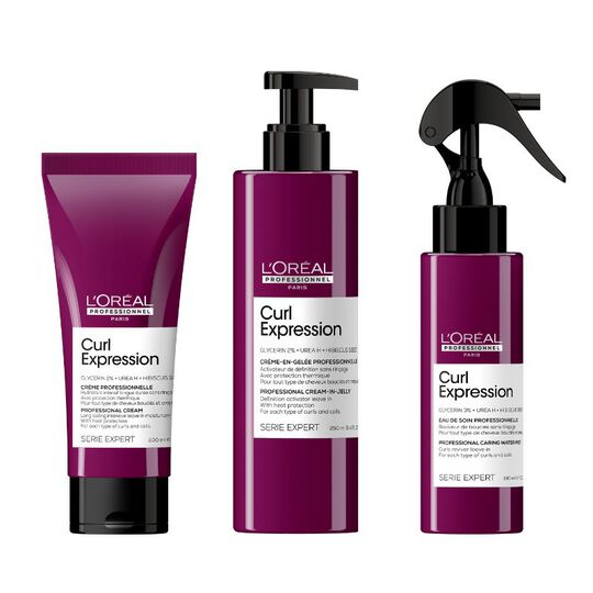 Trio coiffant pour cheveux frisés à crépus Curl Expression