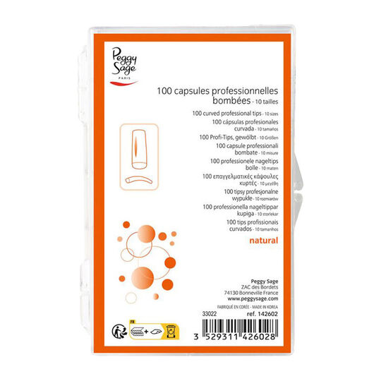 100 capsules professionnelles bombées