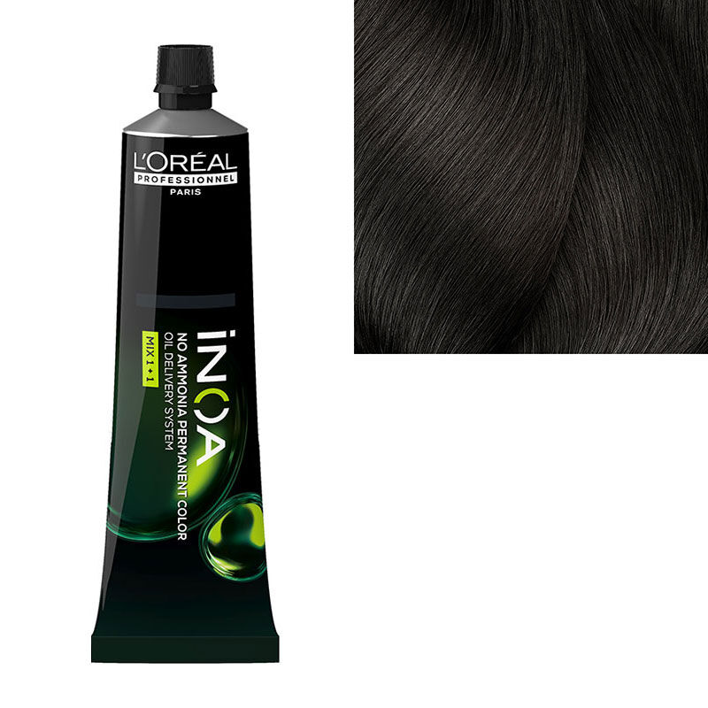 Coloration sans ammoniaque Inoa 5.0 ch&acirc;tain clair ultra profond fondamentale
