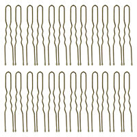 24 Épingles ondulées courtes bronze