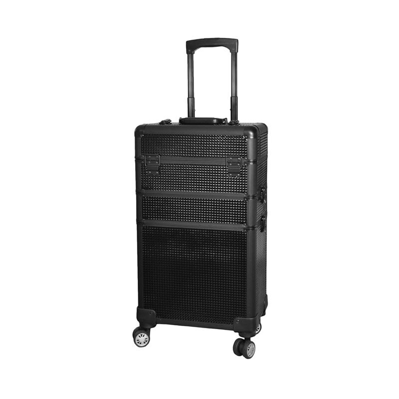 Valise 3 &eacute;tages noire 3D