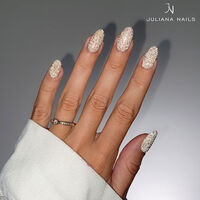 Vernis semi-permanent Gel Lack glitter portrait