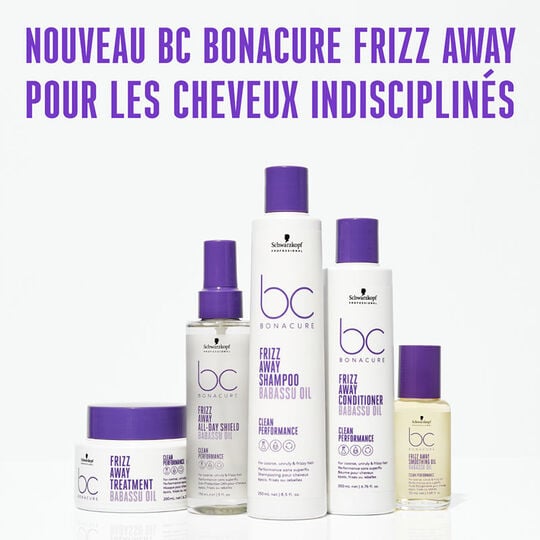 Shampooing lissant pour cheveux indisciplinés BC Frizz Away