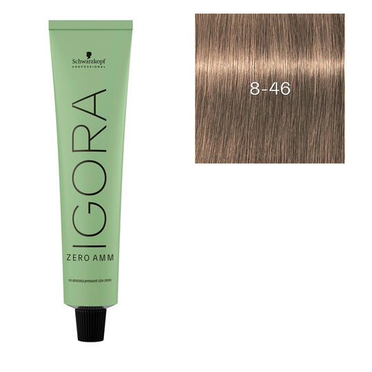 Coloration Igora Zero Amm 8-46 blond clair beige marron